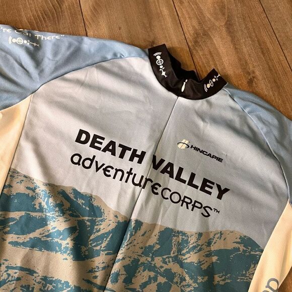 Hincapie Death Valley Blue Athletic Bike Shirt Men 2XL Bin N-19 - Picture 2 of 4